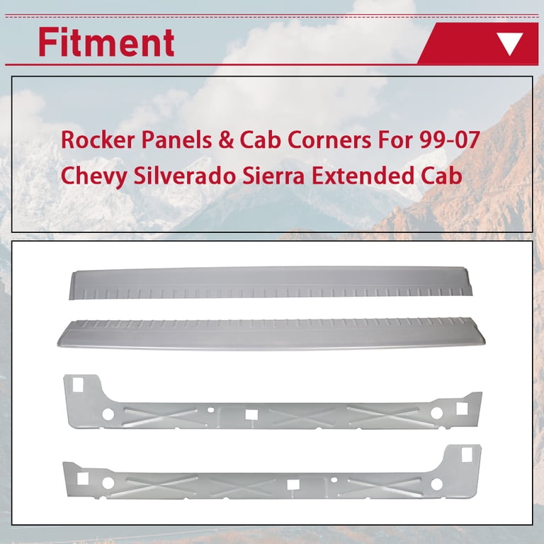 Inner Rocker Panels For Chevy Silverado & GMC Sierra 2000-2006 - Rust Repair Panel Set