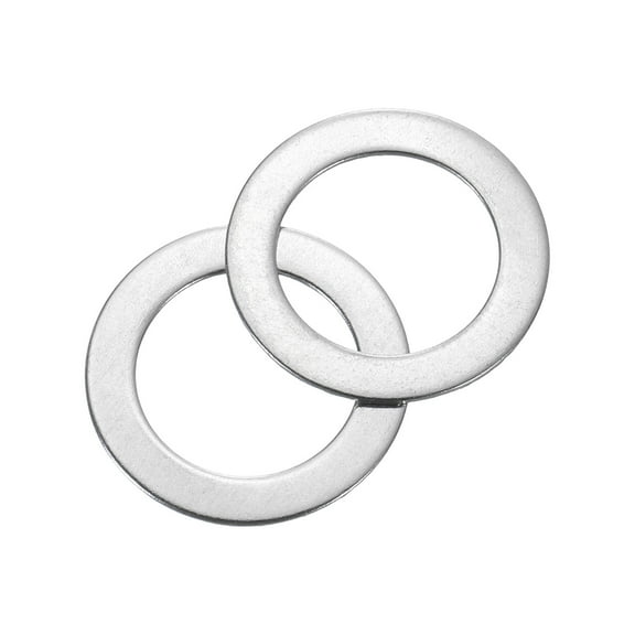 60Pcs 304 Stainless Steel Flat Washers, M12x18x0.5mm Ultra Thin Flat Spacers