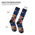 thumbnail image 2 of Lsque Bowling Ball And Flame Pattern Sport Compression Socks for Men & Women 15-20 mmHg Knee High Nurse Pregnant Running Medical and Travel Athletic, 2 of 6