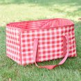 thumbnail image 3 of Yucurem 2-in-1 Lightweight Picnic Mat Storage Bag, Large Capacity Portable Thickened Park Blanket Handbag for Grass Indoor Beach Lawn Patio Camping Park (Pink), 3 of 5