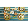 thumbnail image 6 of Indoor/Outdoor Tabletop Collection Multi-use, Machine Washable, Striped, Tablecloth, 60" Round w/Zipper, Beachy Print, 6 of 6
