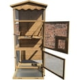 thumbnail image 5 of New 70” Large Outdoor Bird Aviary Weatherproof Wooden Indoor Bird Cage Easy Pull Out Clean Tray Asphalt Roof for Finches Doves Parrots Parakeets Canaries Cockatoos Lovebirds Pigeons, 5 of 9