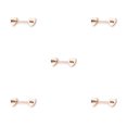 thumbnail image 1 of Qarigey Anillo para pezones con barra, adorno de pecho para chicas jóvenes, accesorios de joyería en forma de corazón, decoración corporal Oro rosa Muérdeme 5piezas, 1 of 6