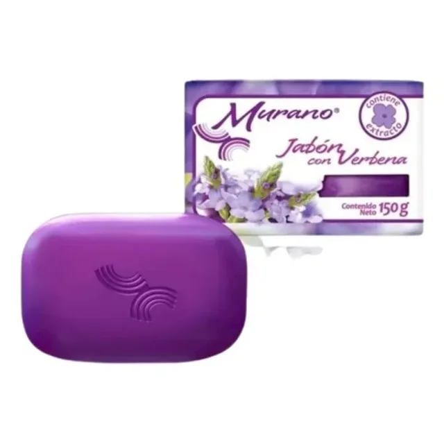Jabón Barra Murano Natural Con Verbena Caja 40 Pz 150g