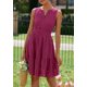 thumbnail image 2 of Vestido de Verano PRETTYGARDEN Mujer 2025 Cuello en V Bordado Ojal Burdeos, 2 of 8