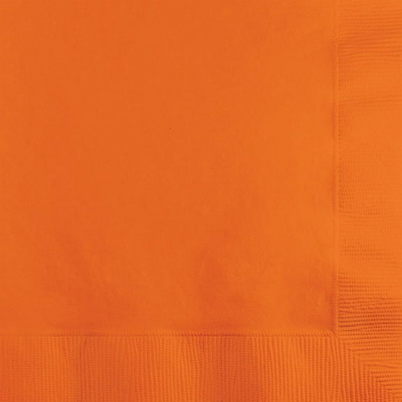 240 Count Bulk Pack Sunkissed Orange Value Friendly Beverage Napkins