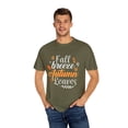thumbnail image 4 of Fall Breeze Autumn Leaves Autumn | Fall | Thanksgiving | Pumpkin | Fall Unisex Garment-Dyed T-shirt, 4 of 4