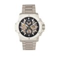 thumbnail image 1 of Reloj REIGN Commodus Automático Esqueleto Plata/Negro, 1 of 3