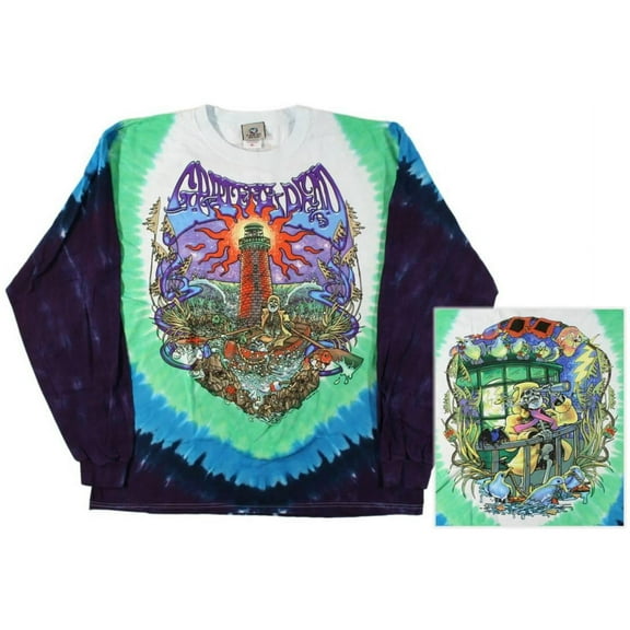 Grateful Dead Men's Watch Tower Tie Dye  Long Sleeve X-Large Multi