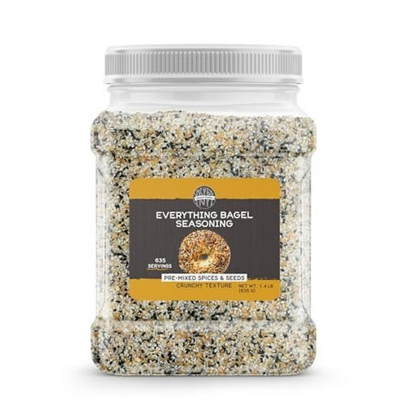 Birch & Meadow 1.4 lb of Everything Bagel Seasoning, Pre-Mixed Spices & Seeds, Crunchy Texture