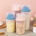 thumbnail image 3 of MesaSe Clear Food Storage Container Large Capacity Food Container for Rice Sugar Candy Flour(Salmon L), 3 of 10