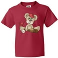 thumbnail image 3 of Inktastic Baseball Teddy Bear Youth T-Shirt, 3 of 5