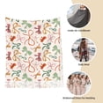 thumbnail image 6 of Cauagu Colorful Bow Knots Print Women Wrap Shawl tassels Scarves Retro Scarf 77.6"X28.3", 6 of 8