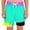 Mint Green, variant on Glisme Boys Swim Trunks With Compression Liner Double Layer Swimwear For Kids With Ice Print Reusable Ruffle Beach Shorts Sun Protective Coastal Swim Shorts Cozy Mint Green Beachwear Size 2-3 Years