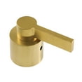 thumbnail image 3 of Kingston Brass KB667NDL Nuvofusion Two-Handle Tub And Shower Faucet With Volume Control, Brushed Brass, 3 of 4