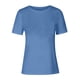 thumbnail image 4 of Ropa de trabajo para mujer,Camiseta informal de manga corta para mujer, cuello redondo, tejido ligero de imitación de tejido de barco, corte regular para uso diario, sopatenor, 4 of 8