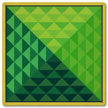 

Pasttime Signs AQP160 12 x 12 in. Green Pyramid Quilt Vintage Metal Sign