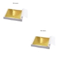 thumbnail image 4 of Bearachild 100 Uds hoja de aluminio 9x9cm práctica K hoja de oro puro brillante para dorar líneas de muebles para el hogar artesanías de pared papel de aluminio dorado 2piezas Bearachild CBP147602, 4 of 6