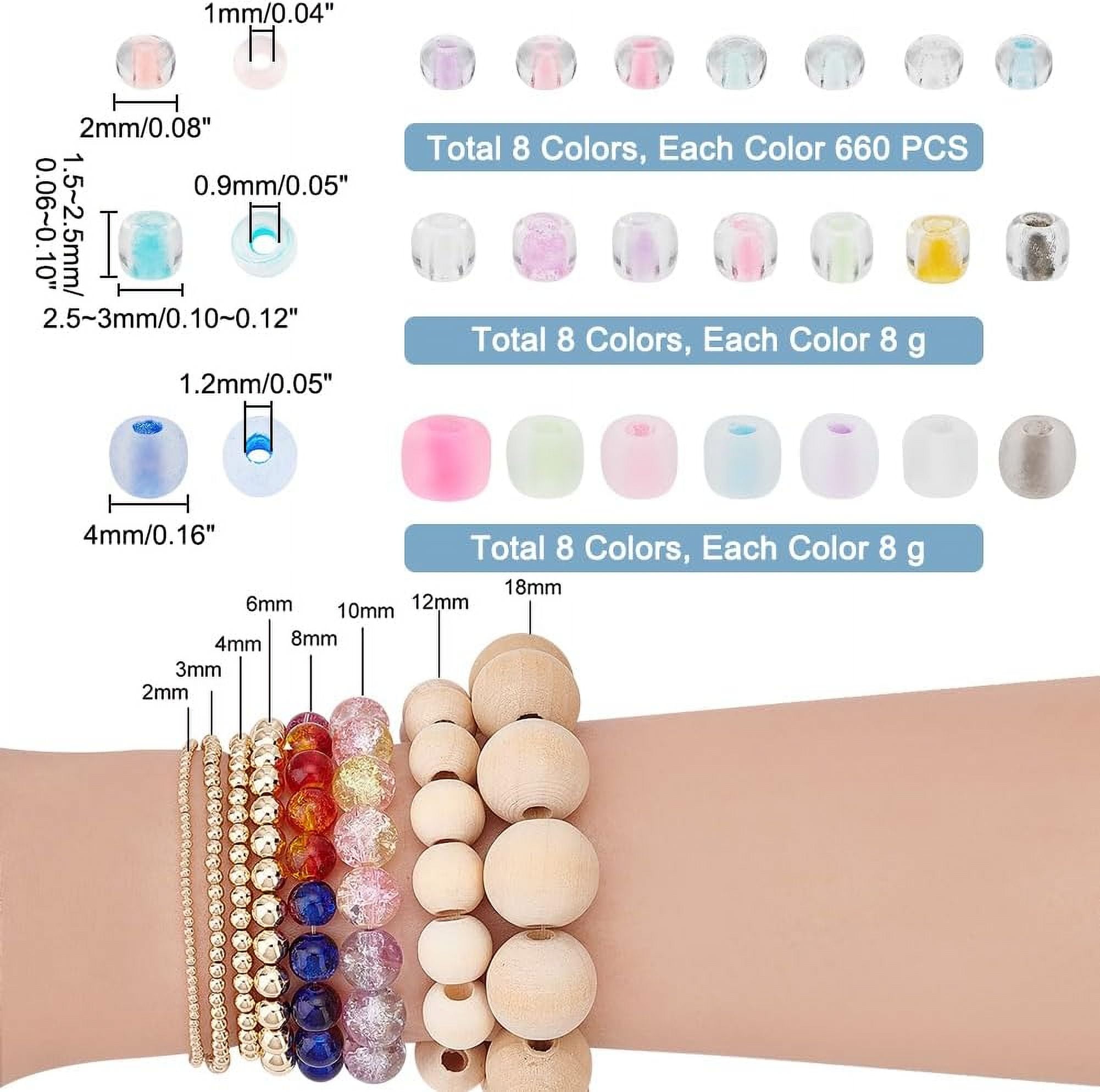 11581pcs Luminous Glass Seed Beads 24 Styles Glow in The Dark 2/2.5/4mm