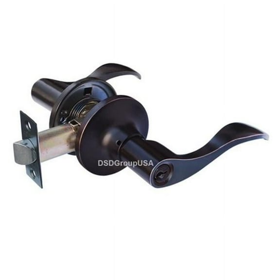 Prelude Entry Lever Door with Handle Lockset, Oil Rubbed Bronze