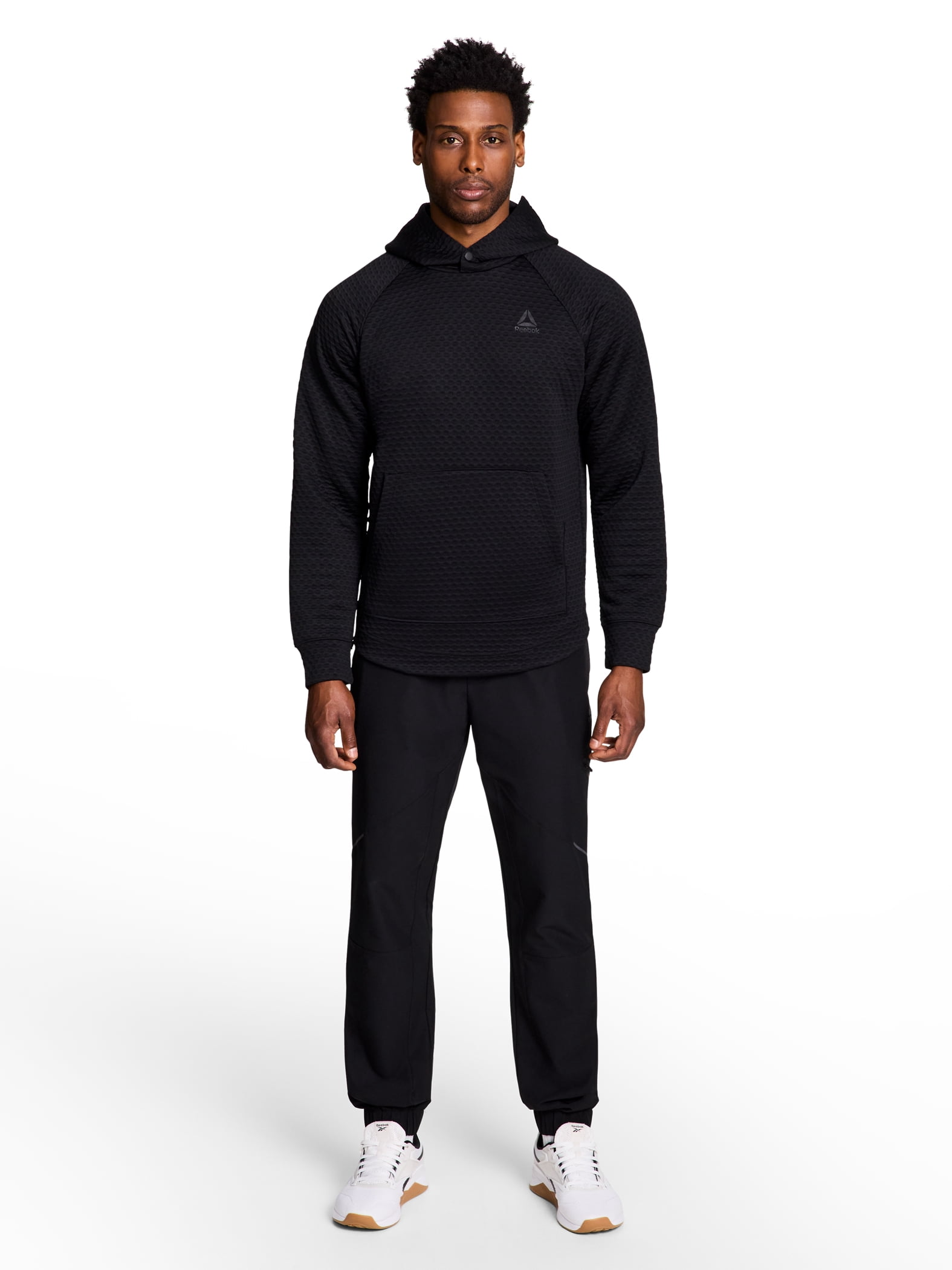 Reebok Men's and Big Men's Surge Textured Knit Pullover Hoodie Sweatshirt, Sizes S-3XL