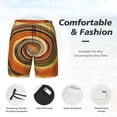 thumbnail image 3 of Fotbe Colorful Swirl Traje de Baño para Hombre – Shorts de Natación de Secado Rápido con Forro y Bolsillos-3X-Large, 3 of 6