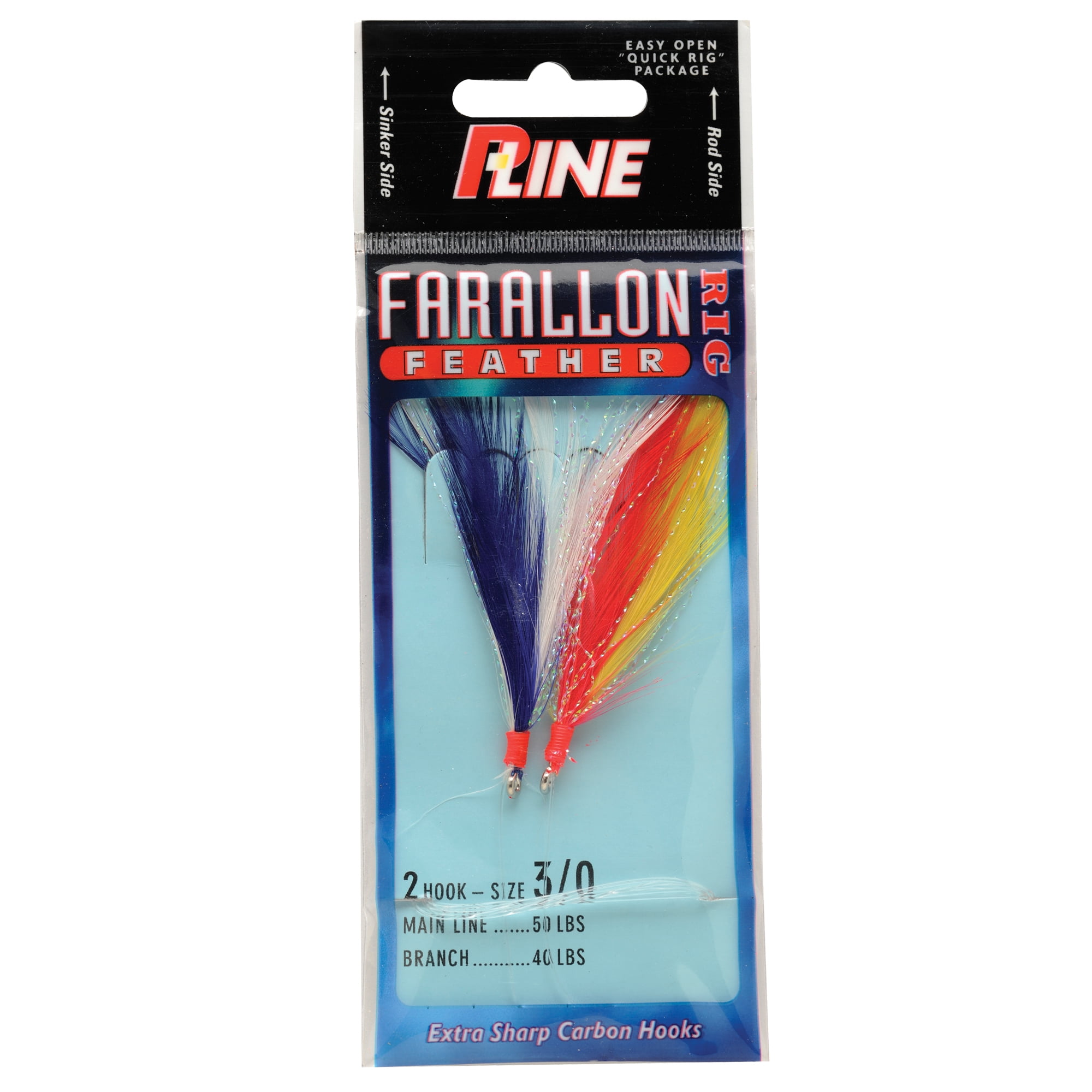 (3 pack) P-Line Farallon Feather 5/0 Mixed 1pk