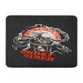 thumbnail image 1 of KDAGR Skull Ghost Rider Biker Devil Motorbike Motorcycle Flame Burn Hell Doormat Floor Rug Bath Mat 23.6x15.7 inch, 1 of 1