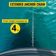 thumbnail image 5 of VEVOR Anchor Chain, 6' x 5/16" Stainless Steel Chain, 3/8" Anchor Chain Shackle, 7120lbs Anchor Lead Chain Breaking Load, 9460lbs Anchor Chain Shackle Breaking Load, Anchor Chain for Small Boats, 5 of 9