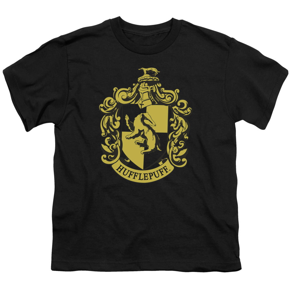 Harry Potter Hufflepuff Crest Big Boys Youth Shirt