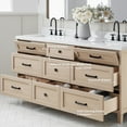 thumbnail image 2 of Ariel B72d-Bc Monroe 72" Double Free Standing Vanity Cabinet Only - White, 2 of 7