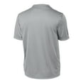 thumbnail image 6 of Mens Short Sleeve Performance Tall PosiCharge Competitor Polyester Tee Silver XLT, 6 of 6