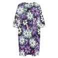 thumbnail image 4 of Grunge Graphic Flower Pattern Sleepshirts For Sleeping Travels Loose Sleepdress Pajama Dress Soft Nightdress Sleepwear, 4 of 7