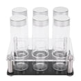 thumbnail image 1 of Tbos de Almacenamiento de Granos de Café, 6 PCS Borosilicato de Vidrio Monolosis de Granos de Café Contendor Con 6 Tábos, Para La Visisizón de Granos de Café Hojas de Té, 1 of 7
