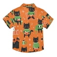 Boys Button-Down Shirt Short Sleeve Shirt Tops for 4Y Cartoon Black ...