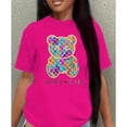 thumbnail image 3 of Playera Blusa Casual Con Impresion De Oso Multicolor Para Mujer Color Fucsia Talla Mediana Marca Emil SaEs, 3 of 4