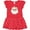 Red and Polka Dot, variant on Inktastic Cute Santa Claus Face Gift Baby Girl Dress