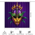 thumbnail image 4 of RKSupls Shower Curtain, Purple Green Gold Mask Carnival Waterproof Polyester Shower Curtain with Hooks for Chic Elegant Home Bathtub Bathroom Decor Washable Curtains, 4 of 5