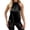 Black, variant on Women's Letter Graphic Sleeveless Tank Top for Layering Yellow M