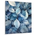 thumbnail image 2 of Designart "Teal Grey Leafs Harmony Subdued Hues" Floral Metal Wall Decor, 2 of 5