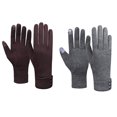 thumbnail image 2 of Guantes a prueba de viento de forro polar para teléfono con pantalla táctil para mujer, forro polar cálido para invierno, 2 of 6