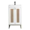 thumbnail image 3 of James Martin Vanities E303-V20-Bnk-Wg Chianti 20" Single Basin Hardwood Vanity Set - White, 3 of 7