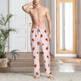 thumbnail image 4 of Salouo Strawberry Print Pajama Pants for Men, Lounge Pants Elastic Waistband Casual Men's sleepwear Loungewear Sleep Pajama Pant -Medium, 4 of 7