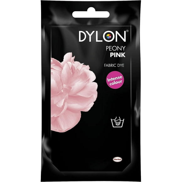 DYLON Hand Dye, Fabric Dye Sachet for Clothes, Soft Furnishings and Projects, 50 g - Peony Pink