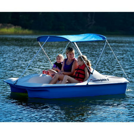 Blue Sun Dolphin 5 Paddle Boat with Canopy - Walmart.com