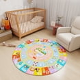 thumbnail image 2 of Janvonne Kids Educational Area Rug for Learning Alphabet,Shape，Numbers,Colors,Season ,Machine washable,Non-Slipfor Nursery,Playroom,Bedroom,47in, 2 of 9