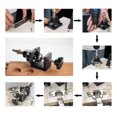 thumbnail image 5 of Aluminum Alloy Concealed Drilling Jig Woodworking Tool Kit with Collet Shaping Drill Bit Drill Guide Hole Locator Cabinet Door Installation, 5 of 5