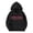 Black, variant on Unisex Boys Fleece Lined Hooded Sweatshirt with Fun Letter Print, Cozy Long Sleeve Pullover Shirt with Pouch Pocket for School Outdoor Play, Pink, 140