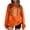 Orange, variant on Fiaer Thanksgiving Women Sweatshirts Cute Graphic Crew Neck Plus Size Pullovers Long Sleeve Loose Fit Trendy Tops Red XL