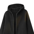 thumbnail image 5 of Babcutegg Mens Zip Up Hooded Knit Cardigan Sweater Loose Fit Long Sleeve Thermal Casual Sweaters for Winter Size 2XL, 5 of 5